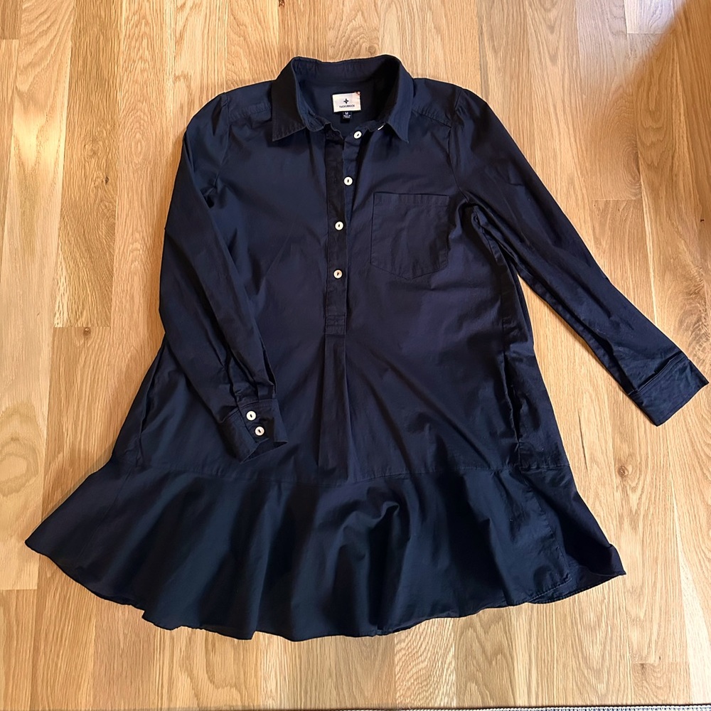 TUCKERNUCK Black Callahan Shirt Dress M